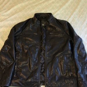 Medium Marc Anthony Faux Leather Coat EXCELLENT